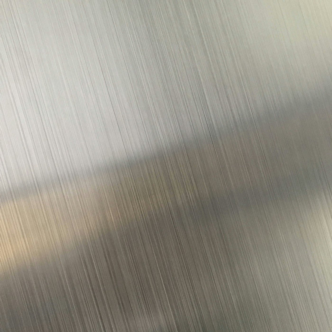 Brushed stainless steel surface